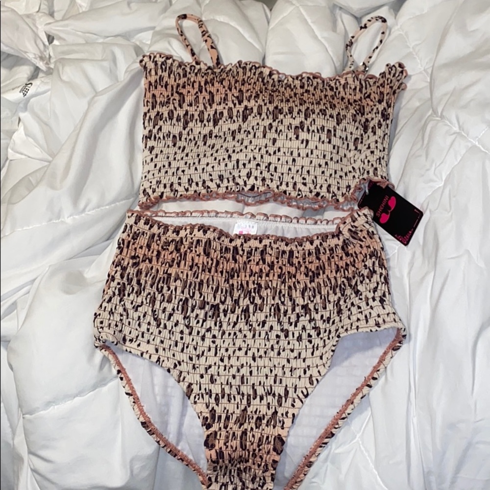 Leopard print High waisted Bikini